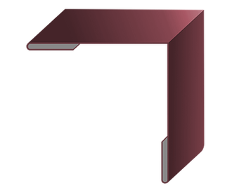 Наружный угол для металлического сайдинга 30x30x0.45 мм в Иркутске, Ангарске и Усолье-Сибирском