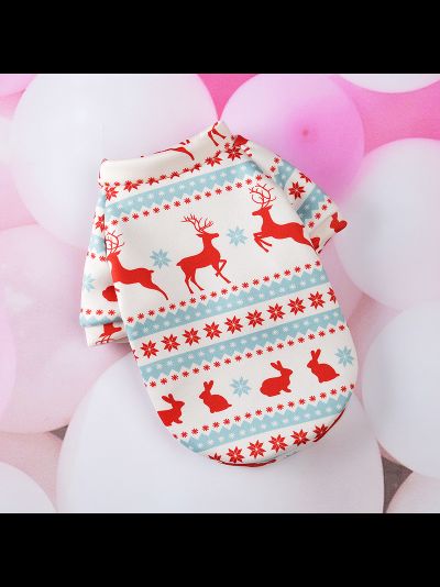 Кофта Picturest Белая с оленями