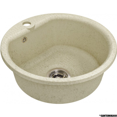 Мойка композитная GRANFEST SMART GF-SM 435 D=432 (бежевый белый песочный)