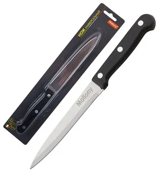 Нож с бакелитовой рукояткой  MALLONY MAL-05B универсальный, 12 см (985305)