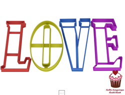 Вырубки LOVE, каждая 11 см