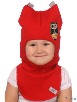 Шапка-шлем  18101-08, цвет красный мак р. 48-50