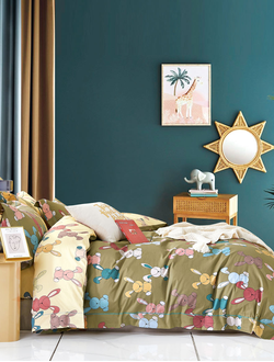 Постельное белье CRISTELLE AMANTE комплект сатин полутороспальное 150x200x1 180x230x1 50x70x1 70x70x1 AM01-97