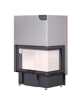 Каминная топка Экокамин ДЕЛЬТА 800 R два стекла правая