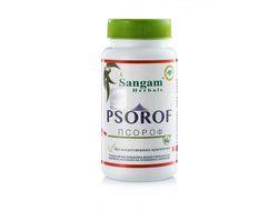 ПСОРОФ (PSOROF) Облегчает течение псориаза 750 мг SANGAM HERBALS, 60 ТАБ.