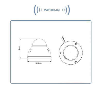 DaHua, Уличная купольная WiFi/LAN видеокамера с DVR, HD