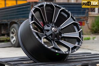 Комплект дисков R20 9,0J ET+0 6*139,7 FBX 146-20 Черный с фрезеровкой (R691)