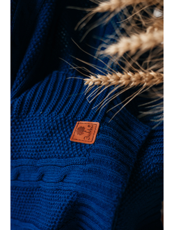 Плед вязаный "Косы"