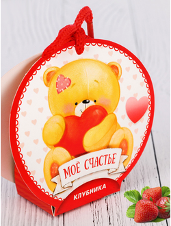 Ароматизатор с бутылочкой "Мое счастье", клубника