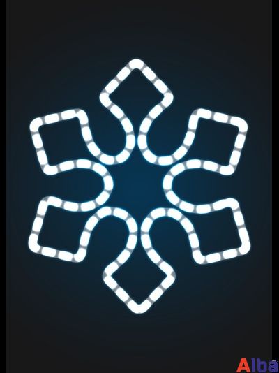 Световое панно Снежинка