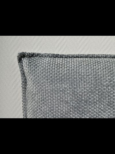 Сильвия кровать интерьерная ткань Сталь (с основанием)