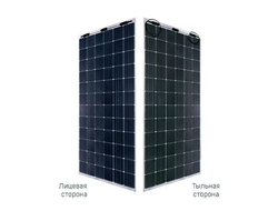 Гетероструктурная солнечная батарея двусторонняя HEVEL HJT HVL 72 GG 385 Вт (24 В, 385 Вт)