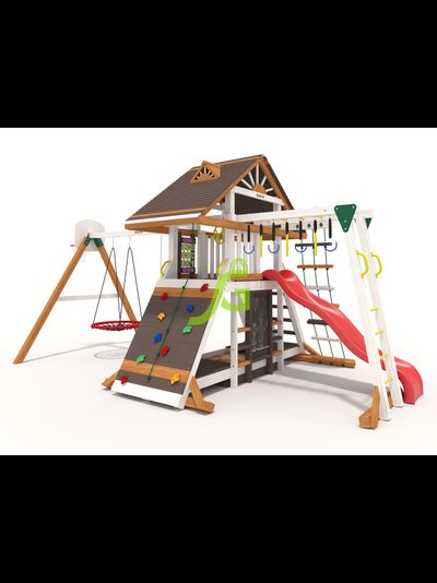 Детская площадка IgraGrad Крепость Фани с рукоходом (Дерево) мод.2