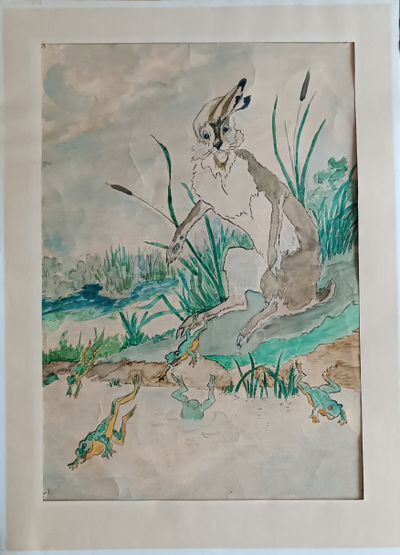 "Паруса" бумага гуашь, акварель 1970-е годы