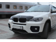 Дефлектор капота темный  BMW X5 2007-2013 / Х6 2007-2014 (короткий) тёмный,