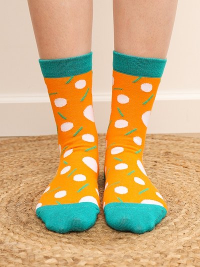 Носки Приятно "Круги на оранжевом"