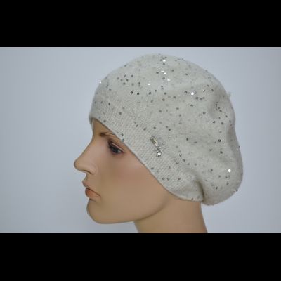 Берет Vizio SS 1331 BO белый одинарный