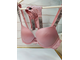 Комплект нижнего белья Виктория Сикрет со стразами розовый 85B
