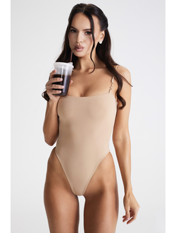Облегающее боди (бежевый)