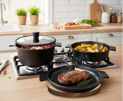 Набор посуды для приготовления, 3 в 1