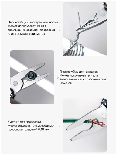 Мультитул Xiaomi NexTool Mini Flagship Multifunctional Pliers NE20146