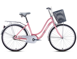 Дорожный велосипед  Trinx CUTE 2.0  розово-красно-серебристый