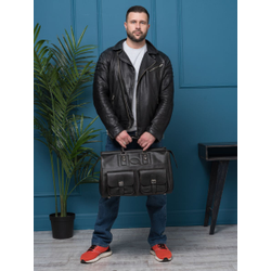 Кожаный саквояж Fabriano brown (арт. 4008-04)