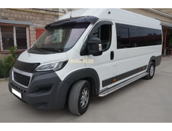 Пороги с накладным листом	d53 для Peugeot Boxer (2014-)