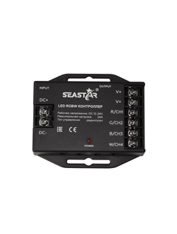 RGBW контроллер SR-RGBW-S-24A 12-24V (Seastar/RF/12-24V/24A/288-576W)