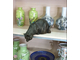 статуя, статуэтка, медь, бронза, металл, фигурка, кот, кошка, на полке, животное, котик, сидит, cat