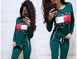 Женский спортивный костюм Tommy Jeans Зеленый
