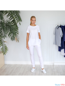 БЛУЗА DOCLIKE DL419 Белая
