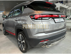 Защита заднего бампера двойная Папа Тюнинг d60/42 для Changan CS35 Plus 2023-