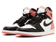 Nike Air Jordan Retro 1 High Pink Black (Розовые с черным)