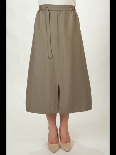 Жакет 4387 _ Юбка 179 хаки