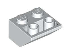 Slope, Inverted 45 2 x 2 with Hollow Round Bottom Tube, White (76959 / 6366391)