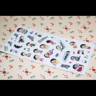 Наклейки "Жизнь котиков"