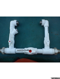 Байпас 32, 40, 50 полипропиленовый на американках для котла