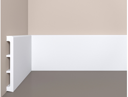 Напольный плинтус Bello Deco П28, из дюрополимера, влагостойкий, под покраску, 2 метра