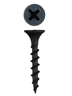 Саморез по дереву чёрный крупная резьба 3,5*32мм