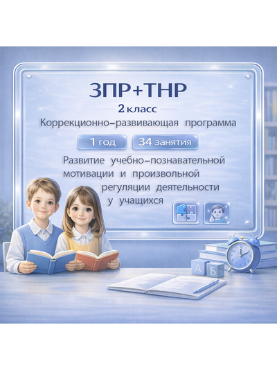 коррекционно-развивающей программы педагога-психолога для учащихся 2 класса с ЗПР и ТНР