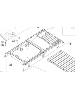 Основание сиденья оригинальное BRP 605155585 для BRP LYNX/Ski-Doo