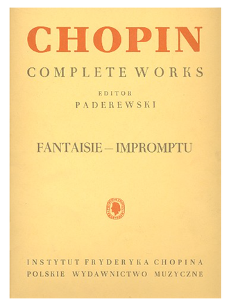 Chopin, Frédéric Fantaisie-Impromptu cis-Moll op.66 für Klavier