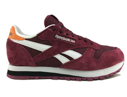 Reebok Classic БОРДОВЫЕ с белым женские (36-40) Арт: 025M