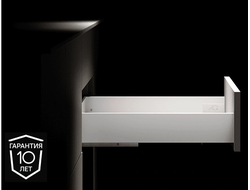 Ящик с тонкими боковинами и доводчиком H=88мм NL=300мм в цвете БЕЛЫЙ LineBox  (12.0058)  AQ *