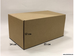 Коробка картонная 25 x 14 x 12 см