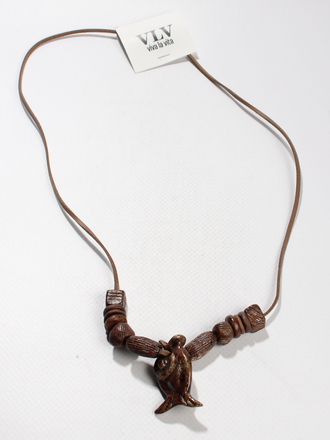 Подвеска "Рыбка с бусинами5" керамика