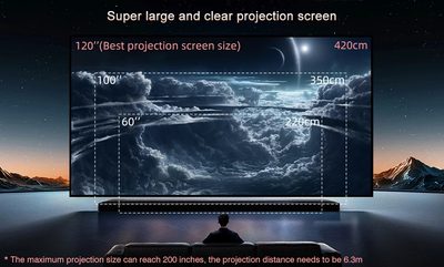 Видеопроектор TouYinger (Everycom) Q10W MAX Full HD со встроенным Android ( версия 2024 года) 800 ANSI люменов