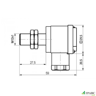 Индуктивный датчик ISBm BT2B8-31P-3-250-H-V