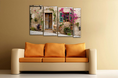 Модульная картина "Прогулка по Провансу"